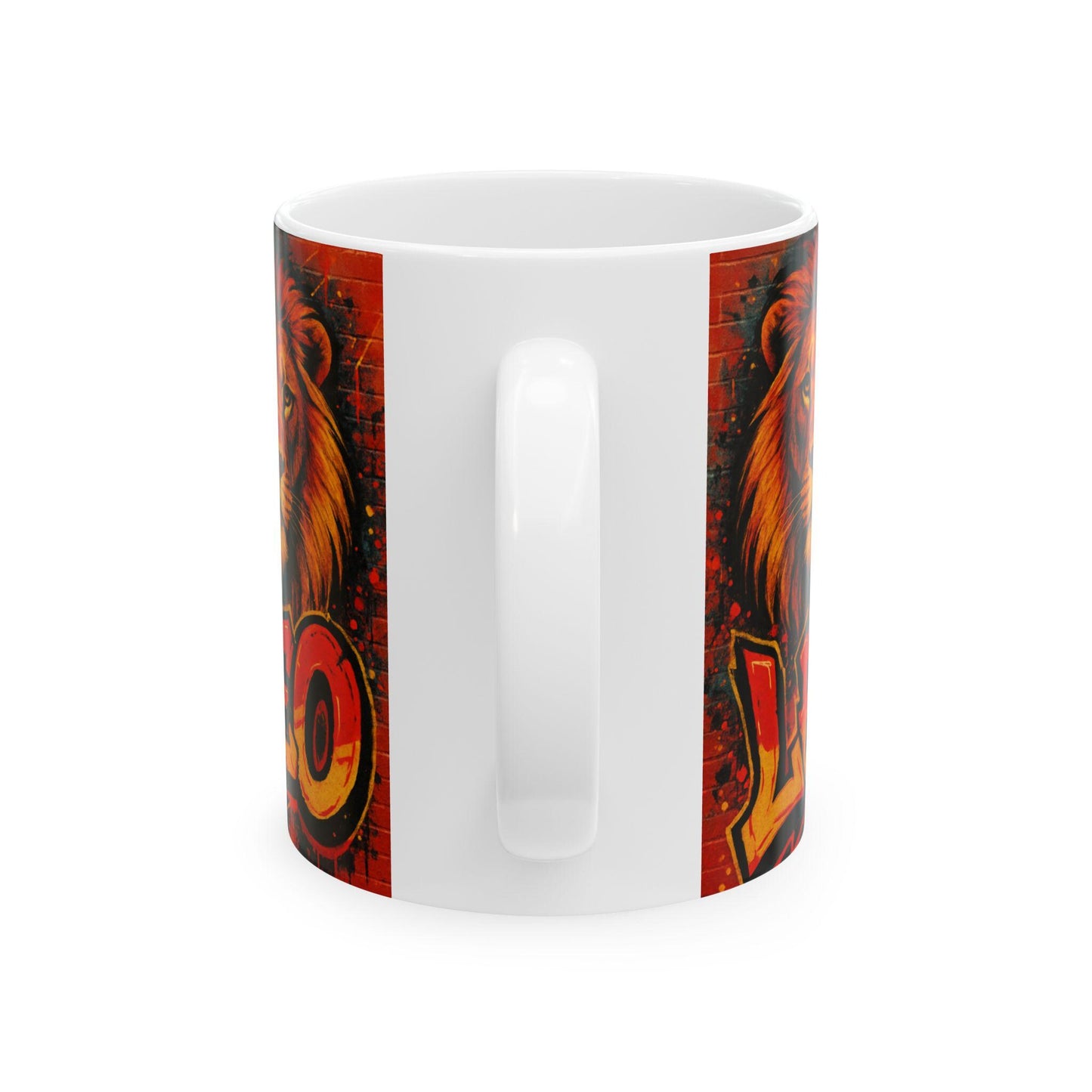 Bold Leo Zodiac Ceramic Mug: Astrology Coffee Cup