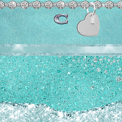 Purse Tumbler Template, Teal Purse Tumbler Design, Editable Tumbler Template, Custom Digital Purse Template, Canva DIY, Gift for Her