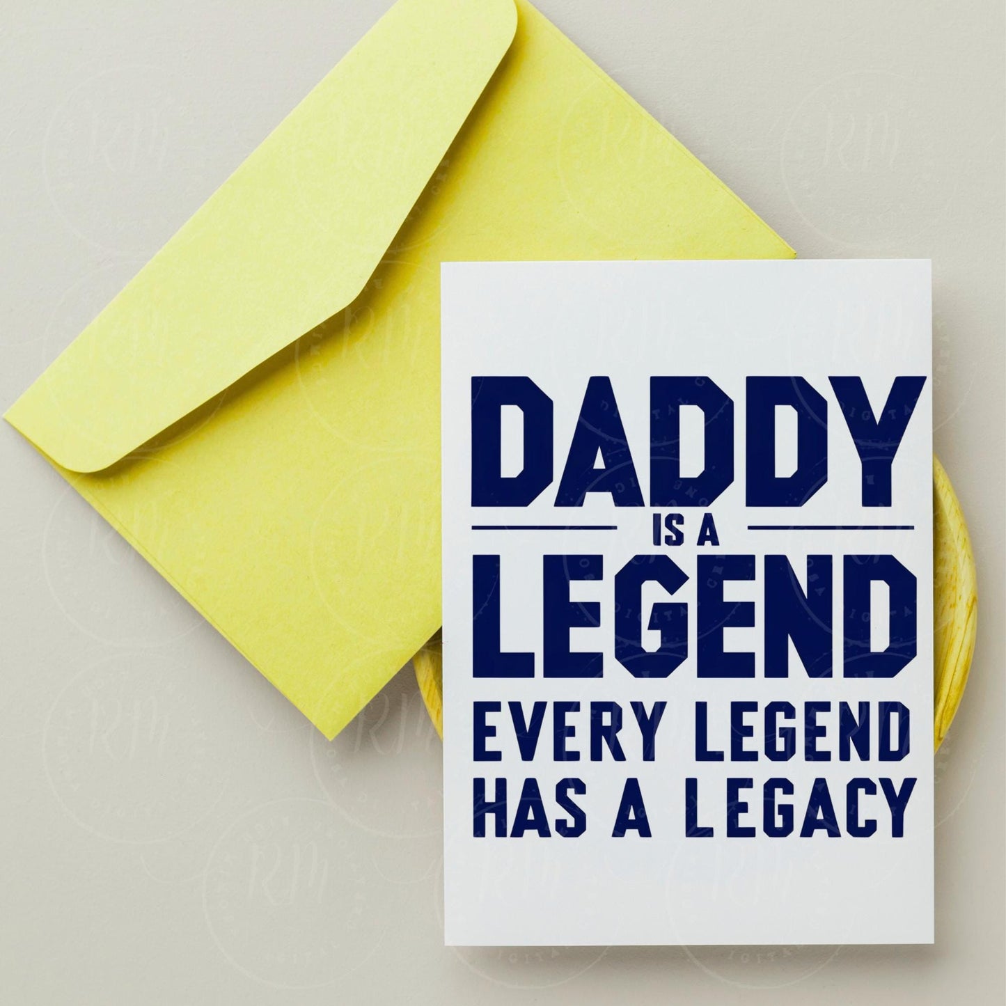 Father's Day Clipart: Daddy is a Legend Design, Digital Download PNG File