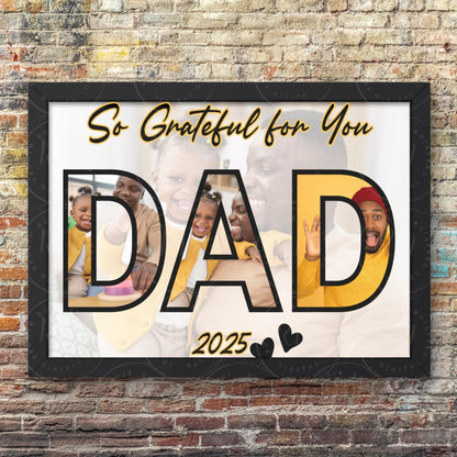 Father's Day Photo Collage Templates: Editable Dad Picture Frames (Canva Digital Download