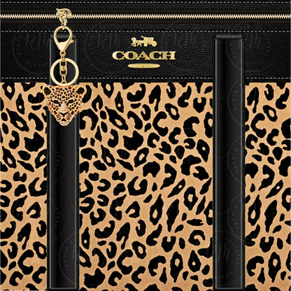 Animal Print Purse Tumbler Template: Editable Canva DIY Design (Digital Download)