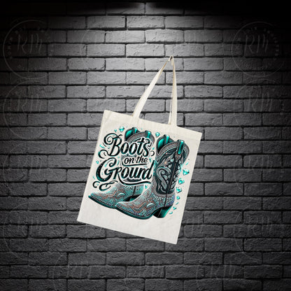 Teal Rhinestone Cowgirl Boots PNG: Western Graphic Design (Digital Download