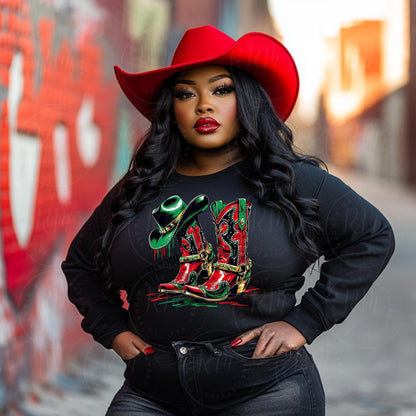 Juneteenth Boots Clipart: African American Heritage Design (Digital Download