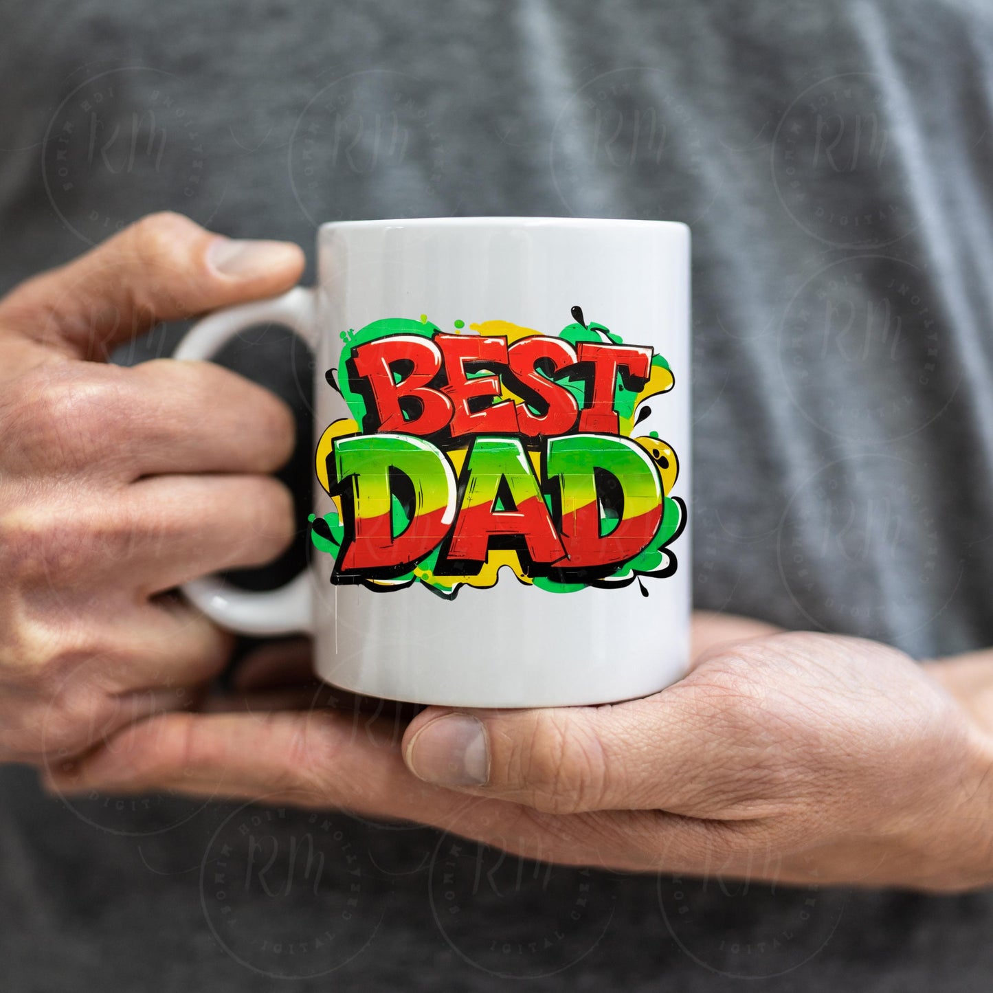 Father's Day Clipart, Dad Design, Best Dad Graphics, Dad Graffiti Clipart, Dad T-shirt, Tee for Dad, Dad Mug, Dad Gift, Happy Father's Day