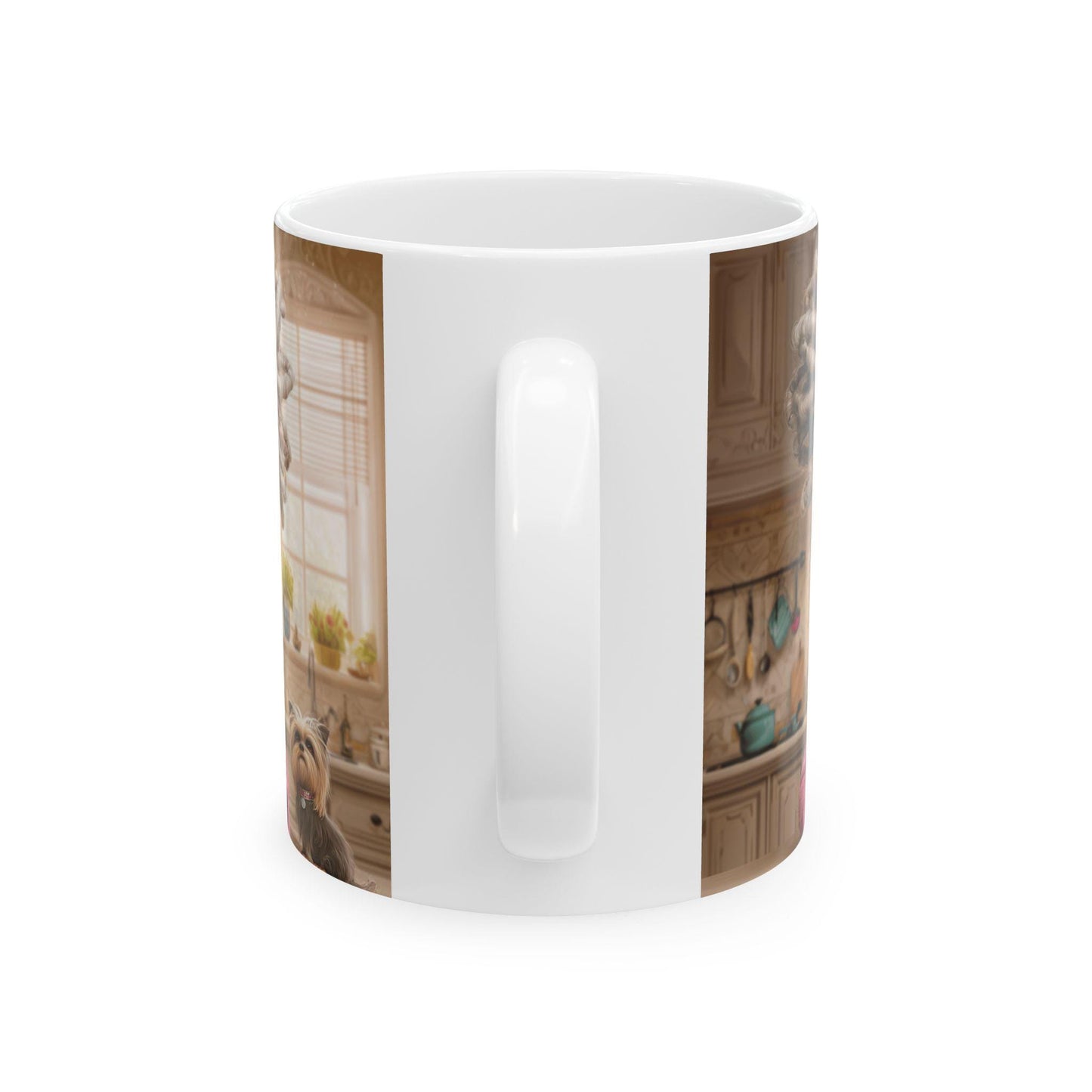 Whimsical Grandmother Ceramic Mug: Funny Dog Lover Gift