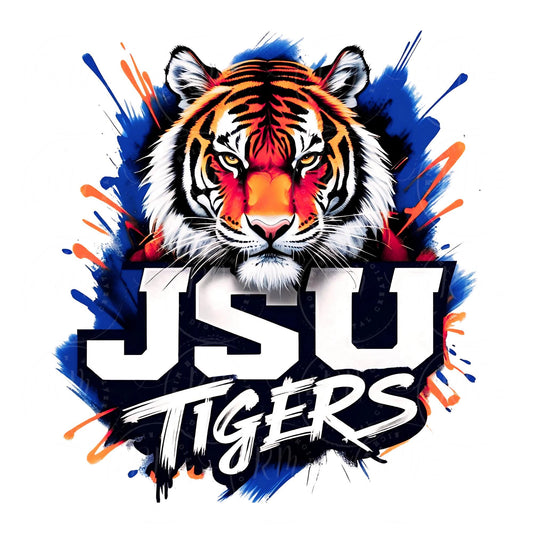 JSU Tigers Clipart PNG, Jackson State University, College Apparel, JSU Tigers, Thee I Love, Tiger Mascot Art for T-Shirts, Tumblers & Crafts