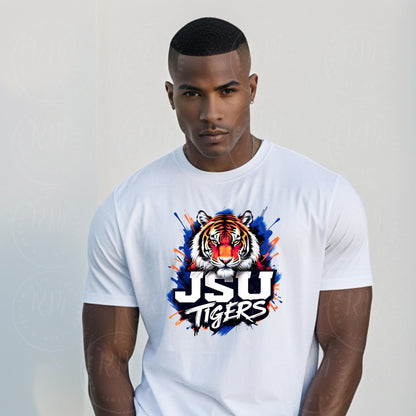 JSU Tigers Clipart PNG, Jackson State University, College Apparel, JSU Tigers, Thee I Love, Tiger Mascot Art for T-Shirts, Tumblers & Crafts