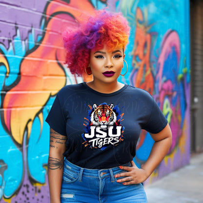 JSU Tigers Clipart PNG, Jackson State University, College Apparel, JSU Tigers, Thee I Love, Tiger Mascot Art for T-Shirts, Tumblers & Crafts