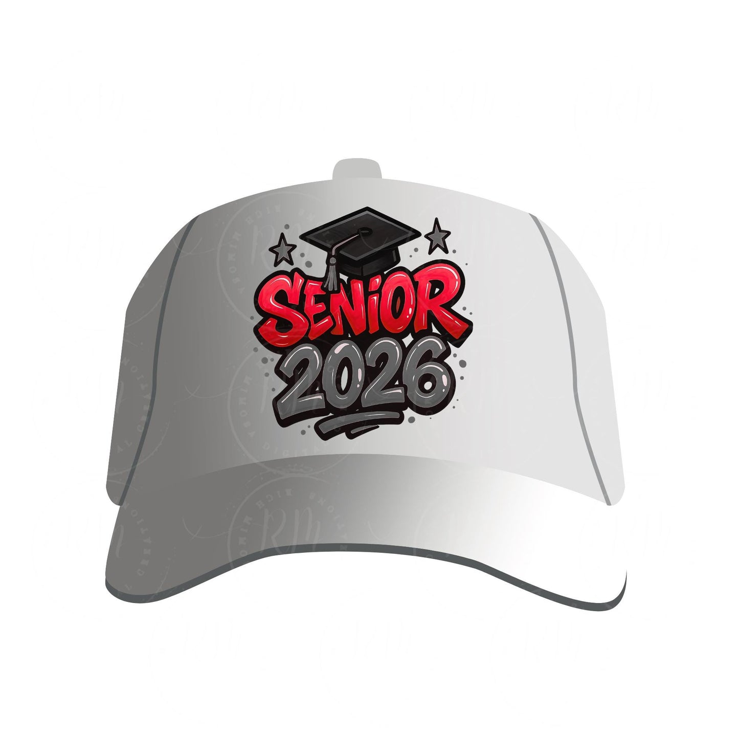 2026 Grad Clipart - Red & Gray Graphics for Grad Gifts, Senior 2026, DIY Scrapbooking and Invitations, Senior Apparel Design, Grad Gift