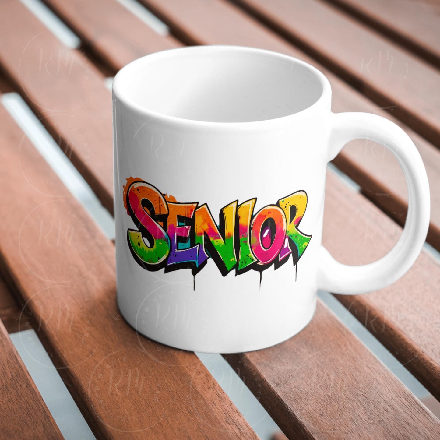 Senior Graffiti Clipart PNG - Bright Rainbow Street Style Text - Urban Grad Design for Shirts & Crafts, Class of 2026, 2026 Graduate, Senior