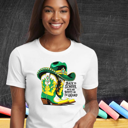 Cowgirl Boots & Hat PNG: Western Back To School Clipart (Digital Download