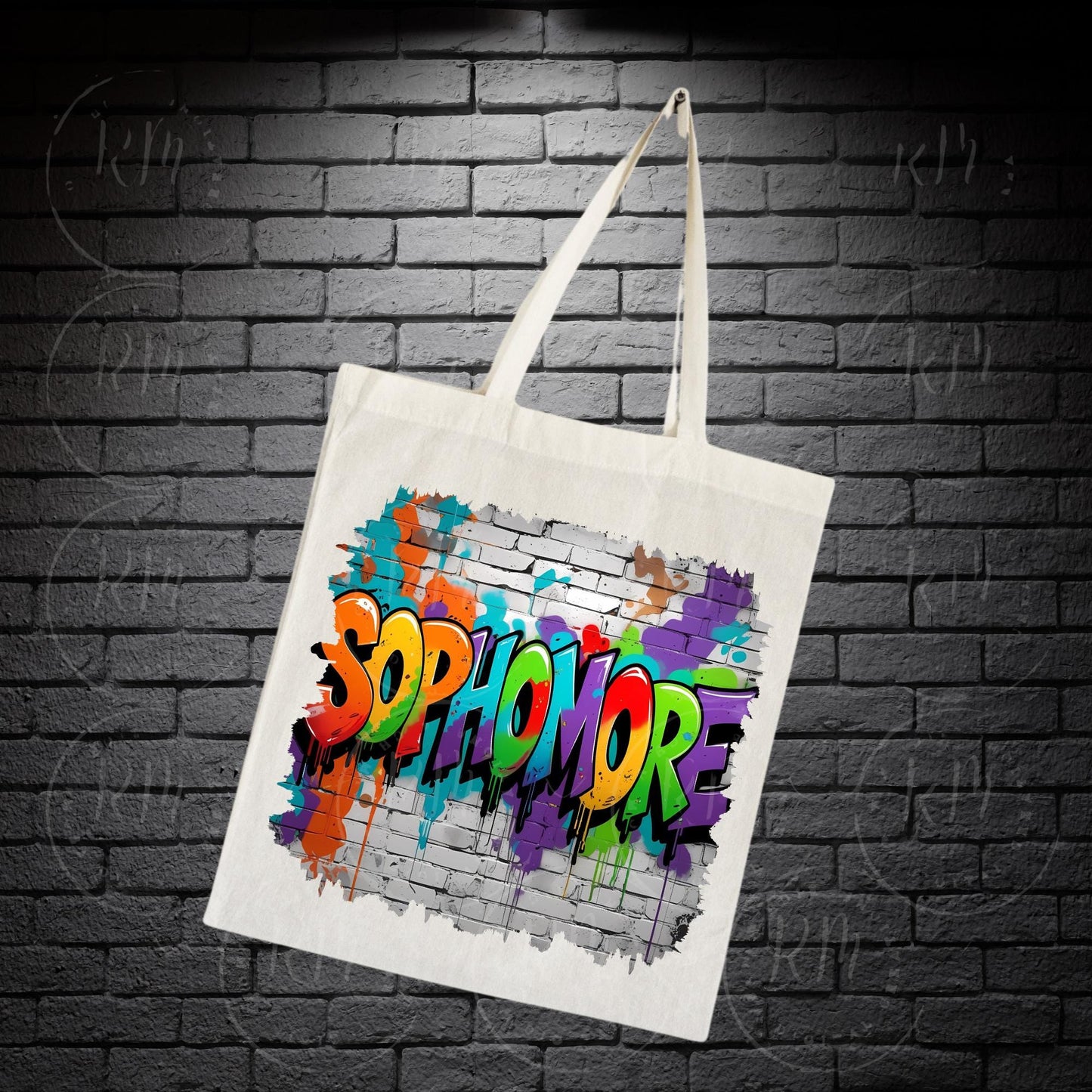 Sophomore Class Graffiti Design: High School Spirit PNG (Digital Download)