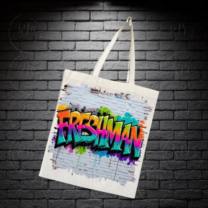 Freshman Class Graffiti Design: High School Spirit, Digital Art (PNG File
