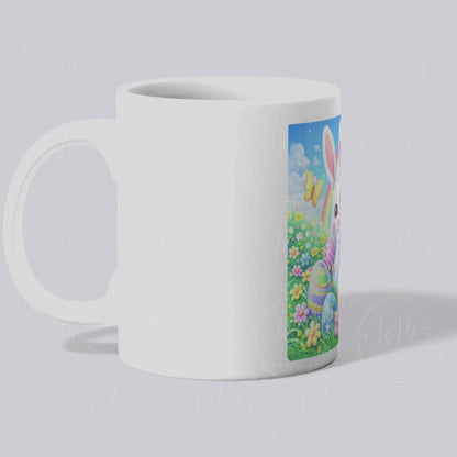 Freebie Friday Easter Bunny PNG (Resell Allowed) | Cute Bunny Eggs Rainbow Sublimation Design